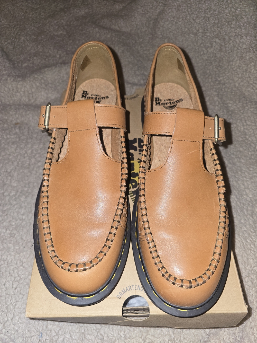 Dr. Martens Men’s Tan Leather Fisherman Slip-On Shoes - Picture 2 of 5